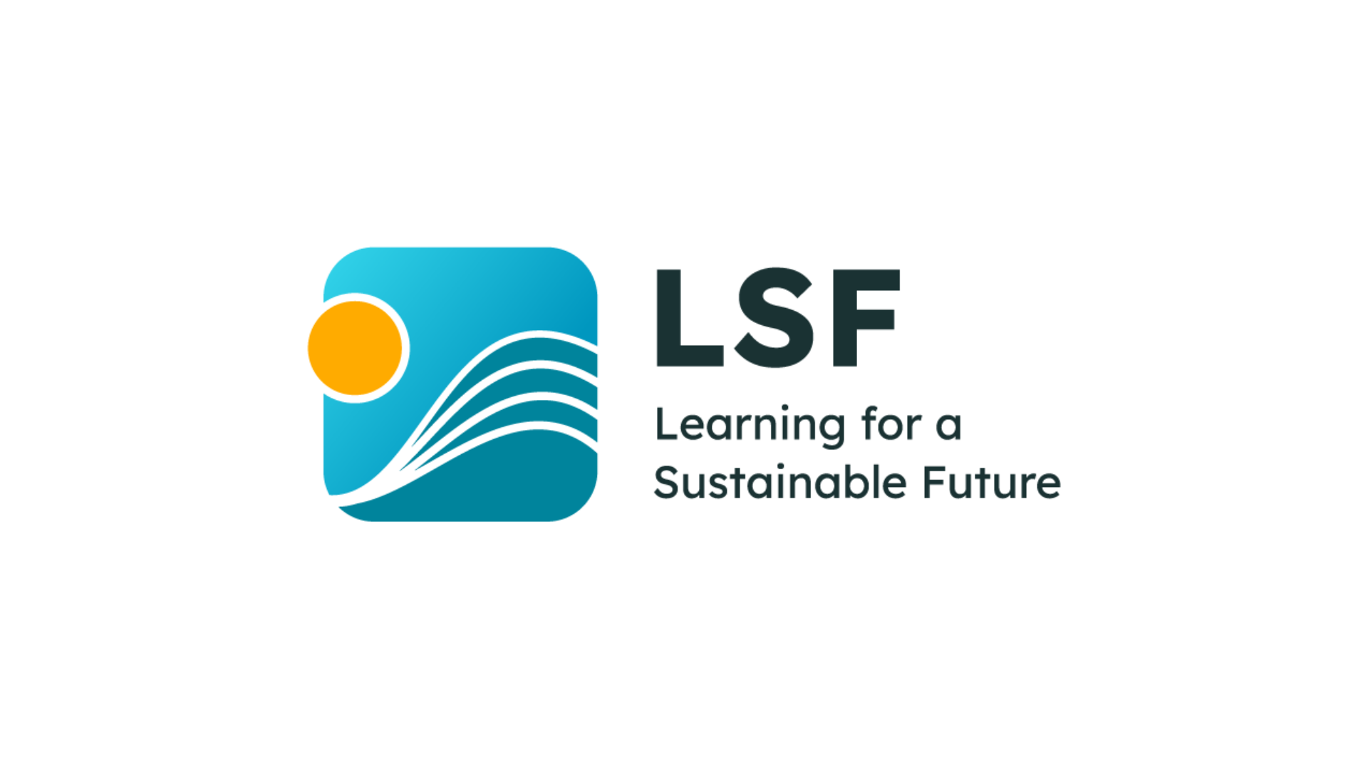 A sun and waves icon with "LSF" and "Learning for a Sustainable Future" below.